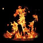 JOSE RUIZ | Staff Photographer Wiccan traditions call for the lighting of bonfires in order to ward off evil spirits. The word “bonfire” comes from “bone fire,” as Lee states.