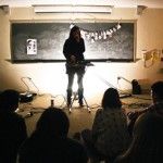 JOSE DANIEL RUIZ | Staff PhotographerJuliana Warwick’s (above) lovely lilting harmonies rang out through the HICF trailers Wednesday night.