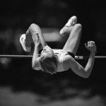 scott roeder | Staff Photographer Senior Christina Sando competes in the high jump at the Big West Championships at Northridge. UCI finished fifth overall.